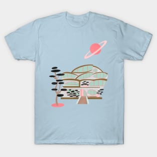 Mid century modern off planet house T-Shirt